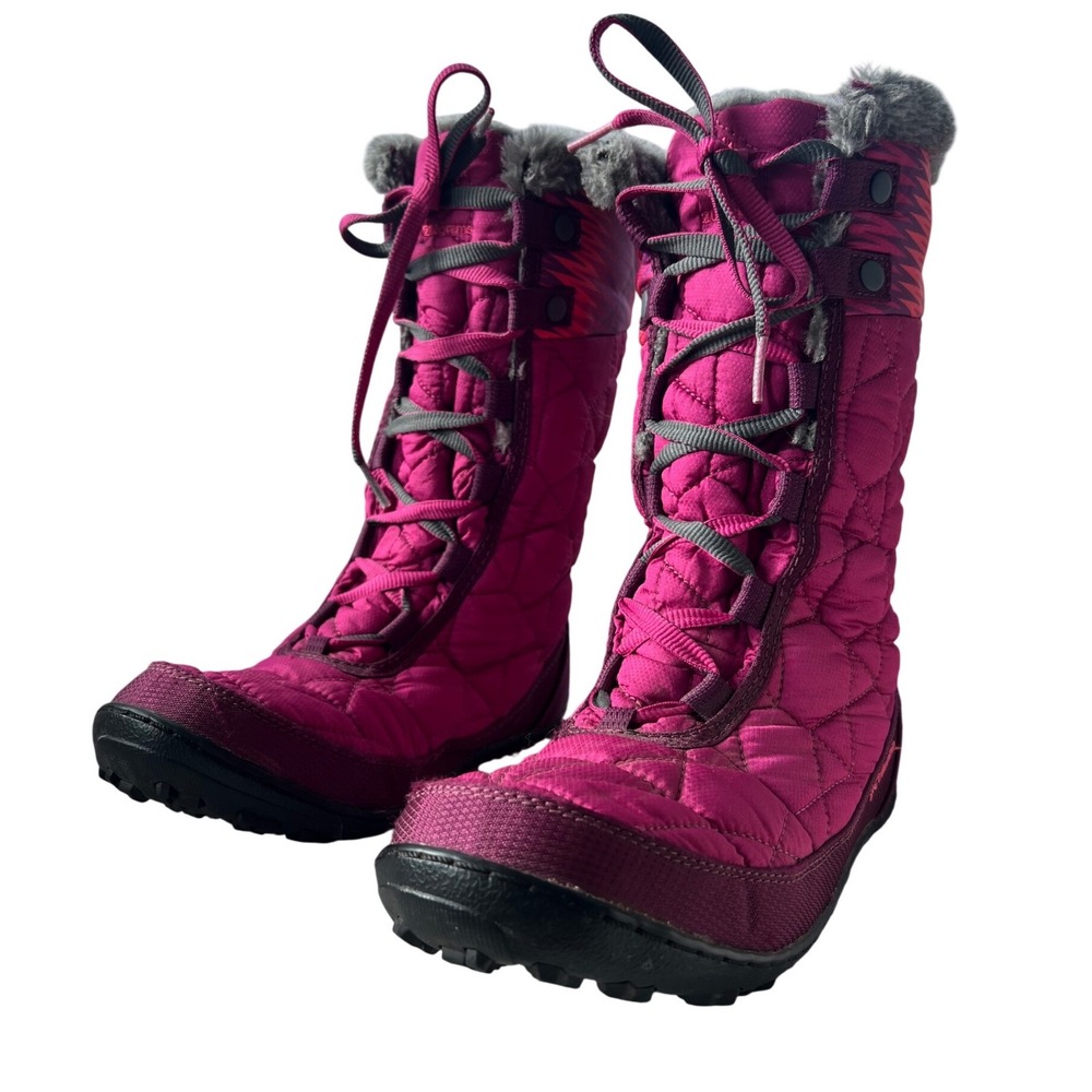Columbia Minx Mid II Waterproof Omni Heat Quilted‎ Winter Snow Boots size 6